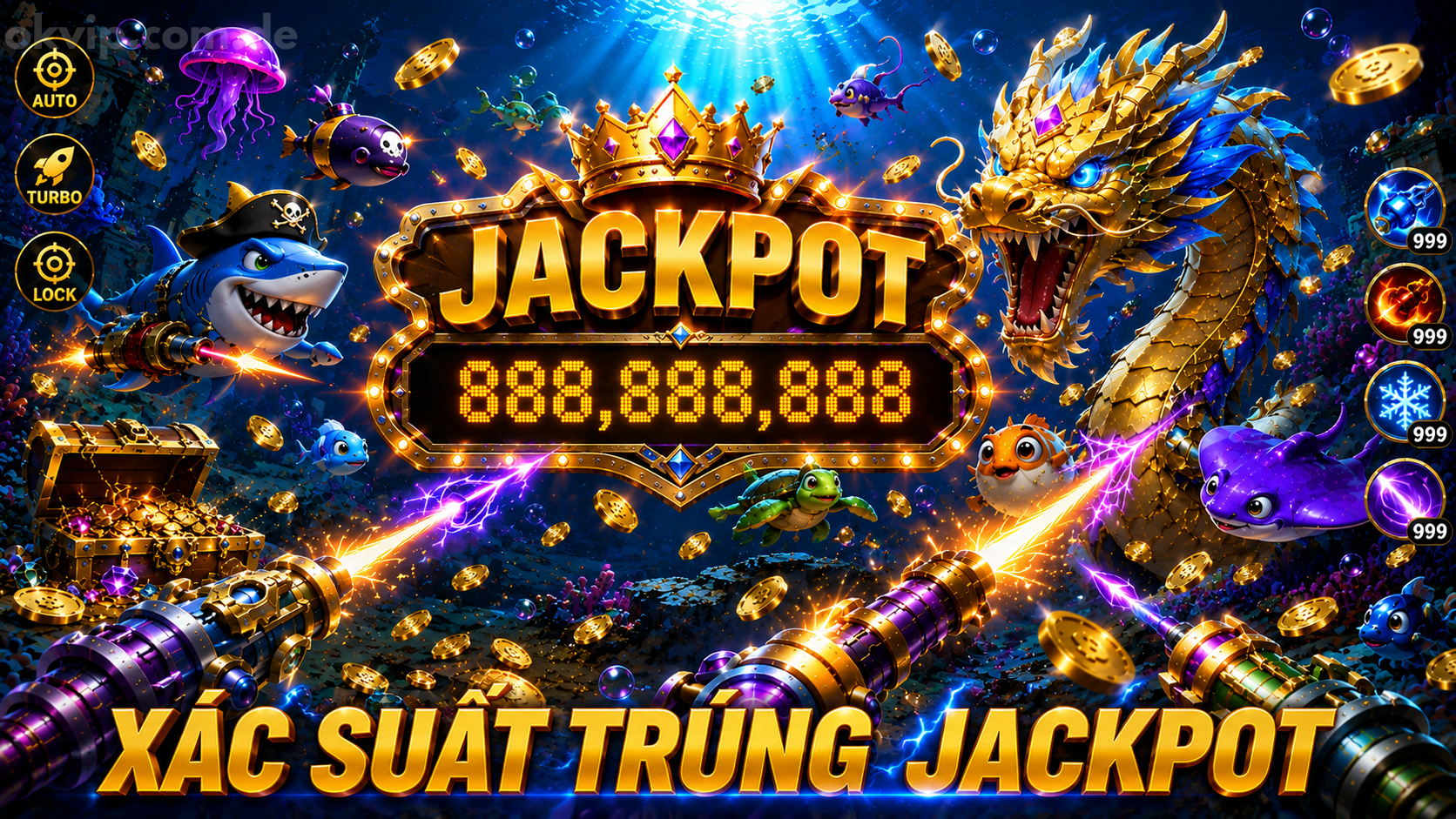 Xác suất trúng jackpot khi bắn cá